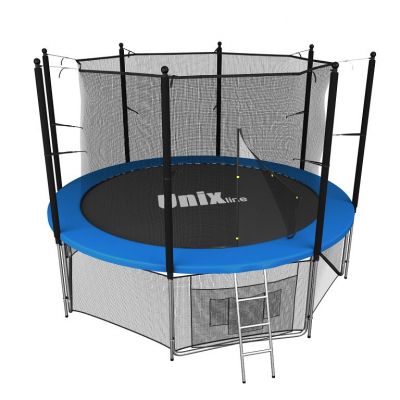 Батут с сеткой Unix Line 8 FT outside Blue (244 см)