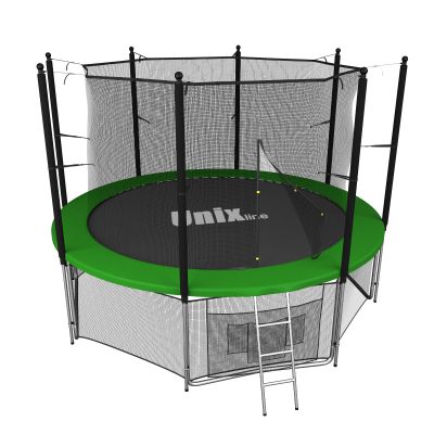 Батут с сеткой Unix Line 8 FT Inside Green (244 см)