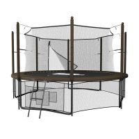 Батут с сеткой UNIX line 12 ft inside Black&Brown (366 см)