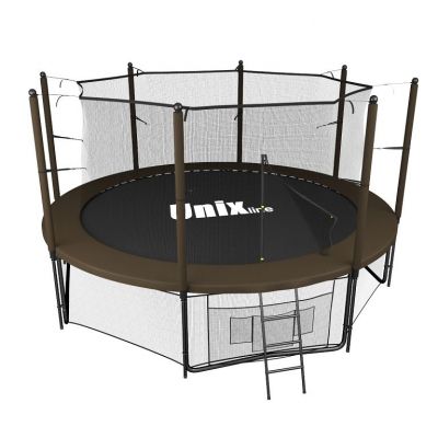 Батут с сеткой Unix Line 10 FT outside Black&Brown (305 см)