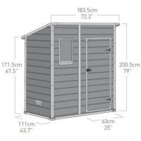 Пластиковый сарай Manor Pent 6х4