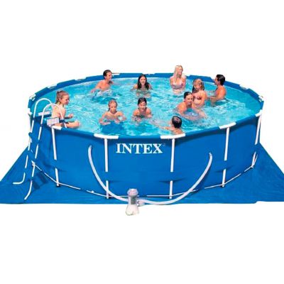 Бассейн каркасный круглый Intex Metal Frame 28228